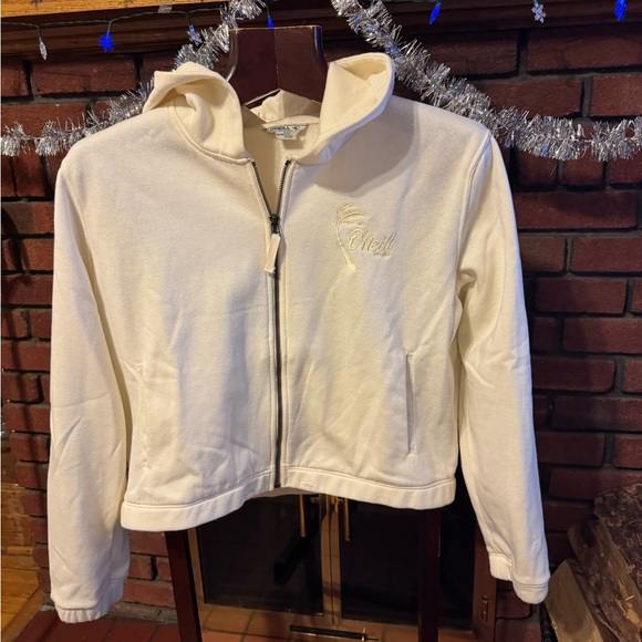 O'Neill Cream Hoodie used once in like new condition size M - Picture 2 of 6